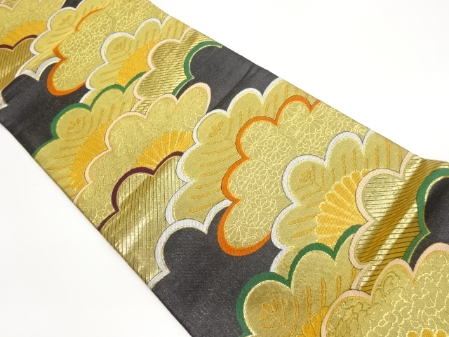 JAPANESE FUKURO OBI / WOVEN PEONY